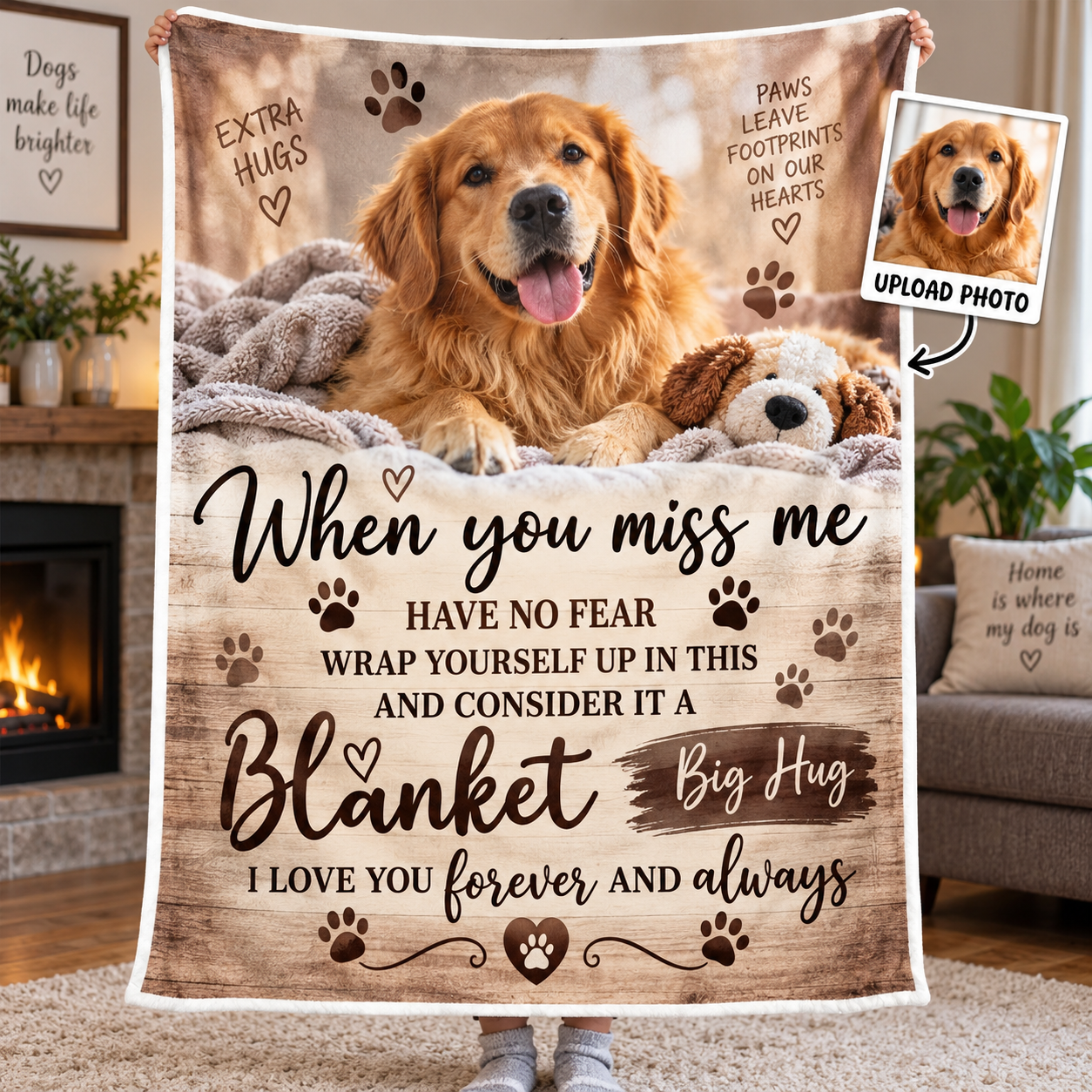 Personalised Pet Photo Blanket