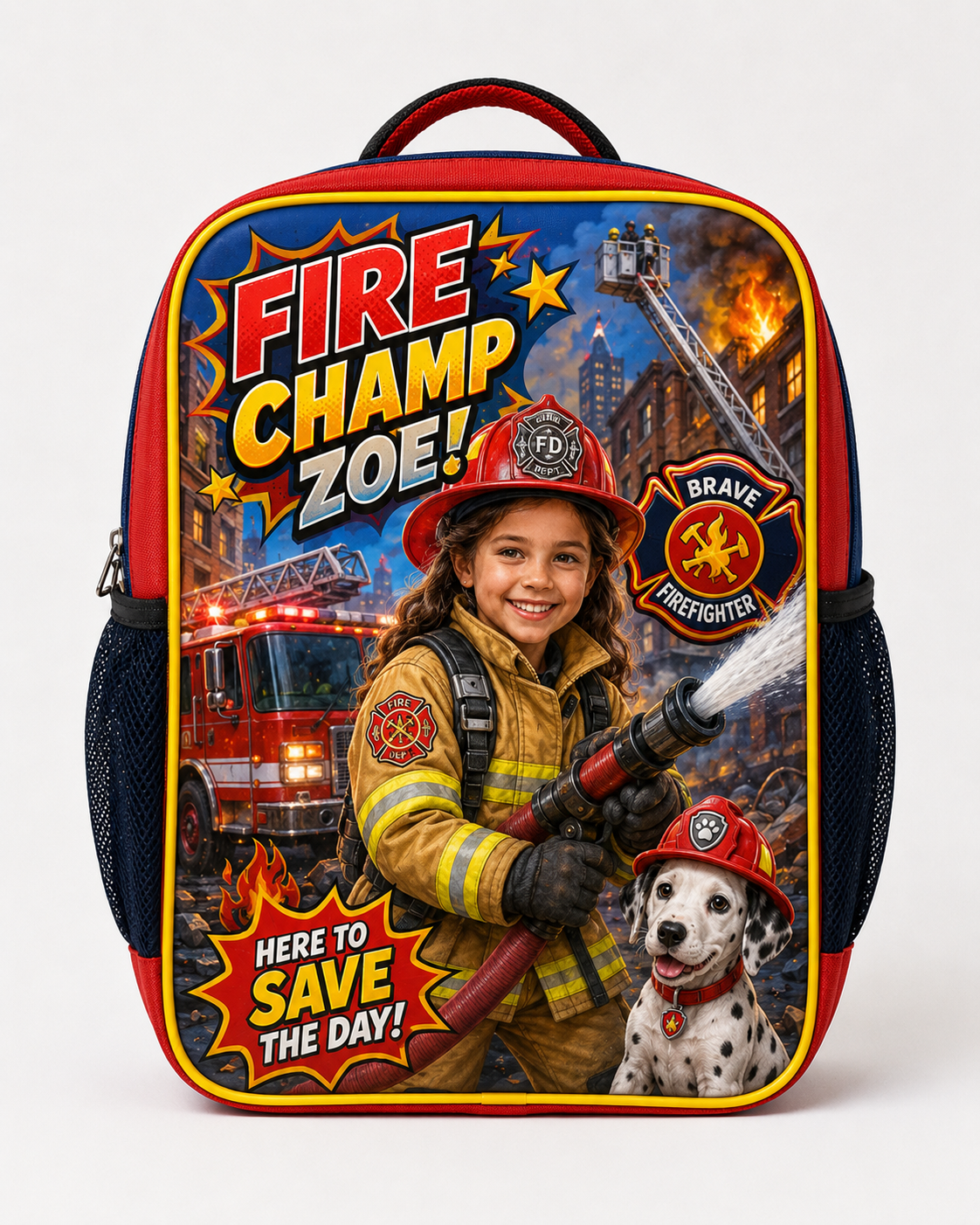 Personalised Kids School Backpack With Photo & Dream Profession