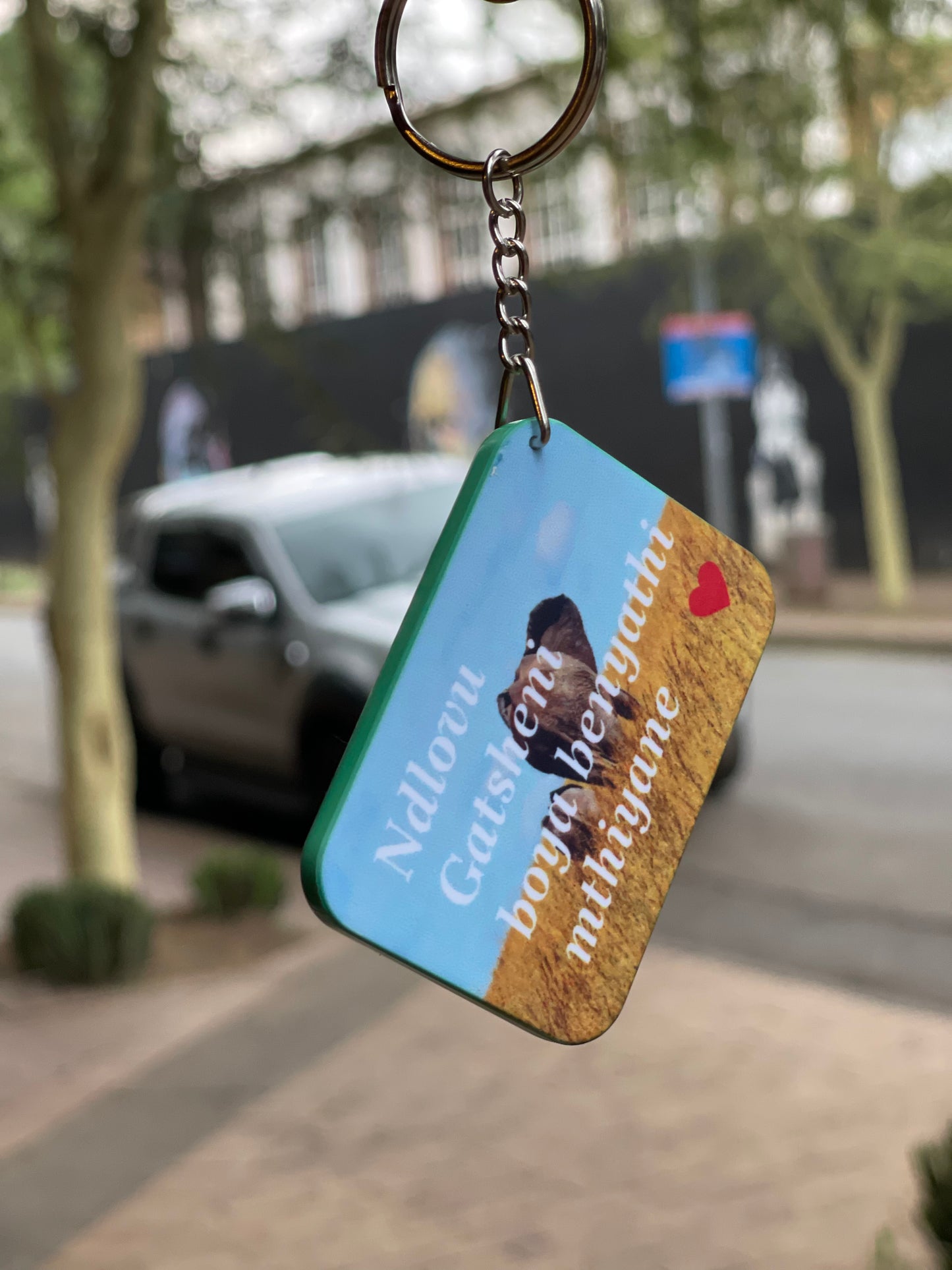2 sided Personalised Keyholder