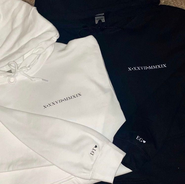 Matching Anniversary Roman numerical Apparel