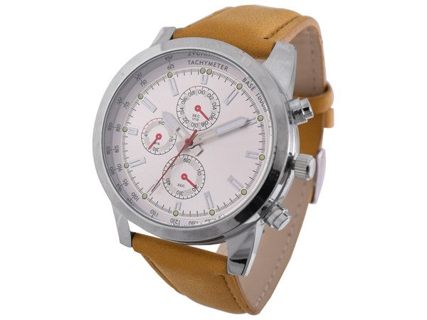 Men's Sporty PU Watch (personalised)