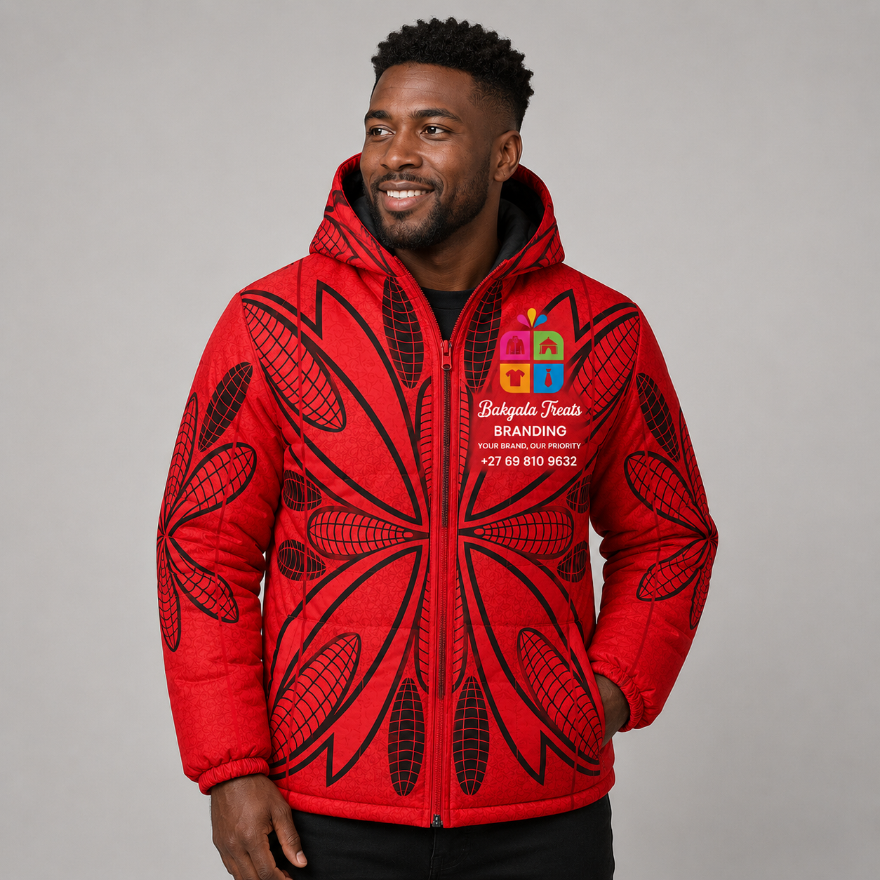 Seanamarena Inspired Basotho Pone Blanket Puffer Jacket
