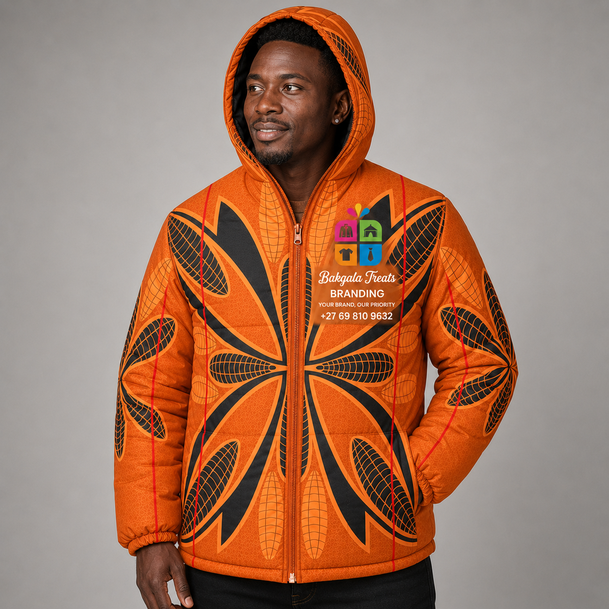 Seanamarena Inspired Basotho Pone Blanket Puffer Jacket