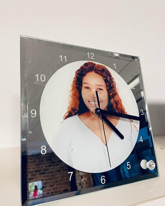 Mirror Glass clock