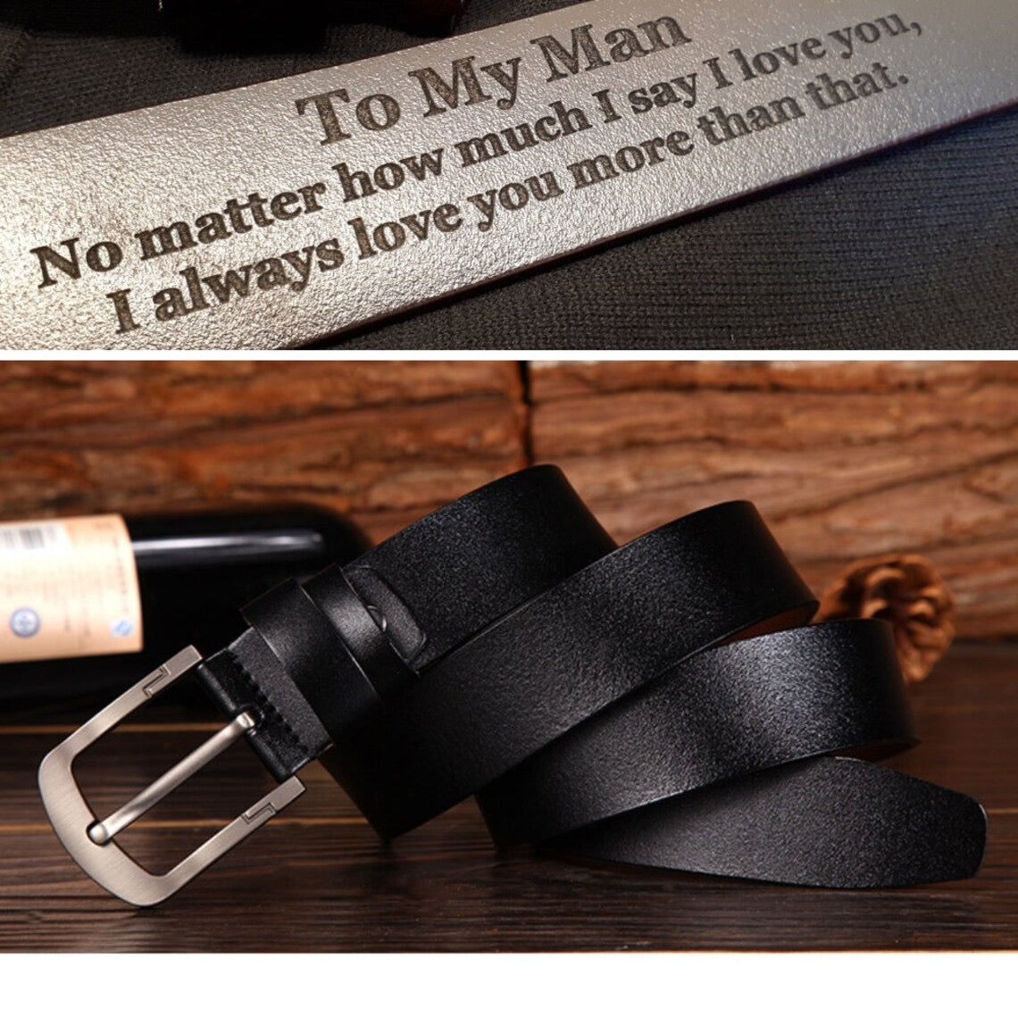 Personalized mens cheap belt